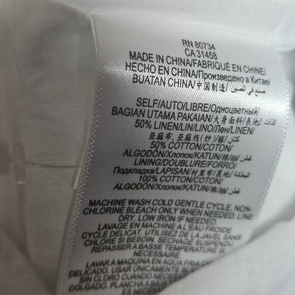 BCBGeneration White Striped Sleeveless Dress Size Small - Picture 4 of 5